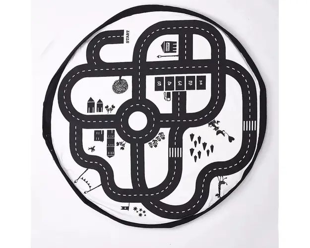 Covoras de joaca si saculet de jucarii 2in1 Roadmap
