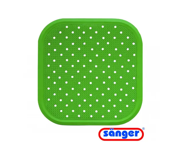 Covoras dus din cauciuc natural antiderapant 56x56 cm verde