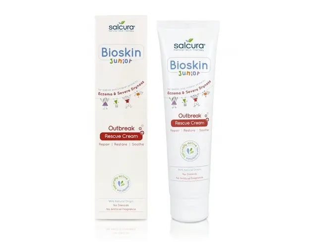 Crema Bioskin Junior reparatoare si calmanta pt bebelusi si copii piele uscata cu eczeme Salcura 150 ml