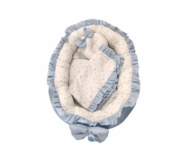 Cuib cu paturica si pernuta pentru bebelusi Lux