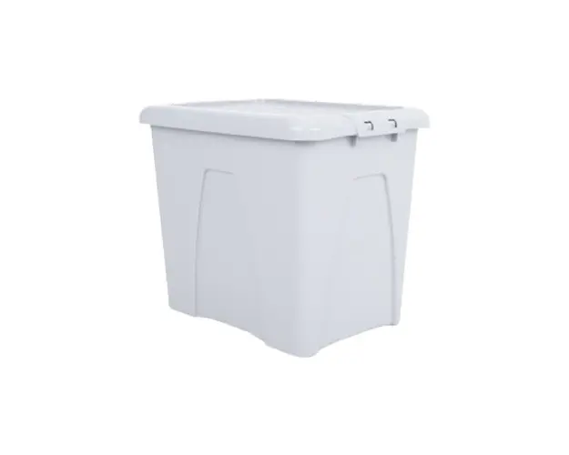 Cutie depozitare cu capac Upcycled 75 litri gri