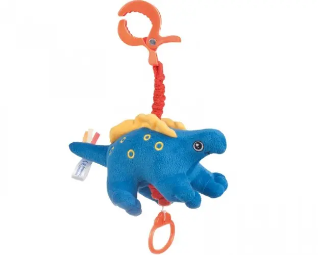 Cutie muzicala din plus Dinozauri albastru