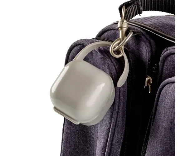 Cutie portabila pentru suzeta Thermobaby gri