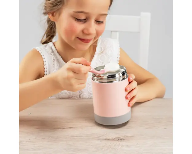 Cutie termica pentru mancare Reer ColourDesign otel inoxidabil vidat 300 ml roz