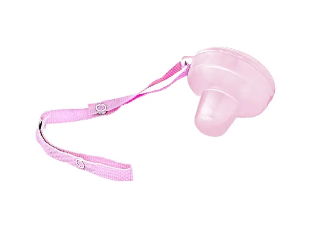 Cutiuta suzeta cu lantisor BabyJem Pink