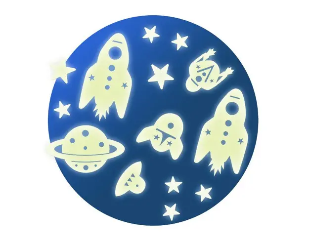 Decor fluorescent Djeco Cosmos