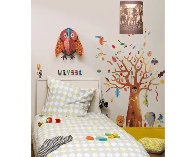 Decoratie pop-up Bufnita colorata