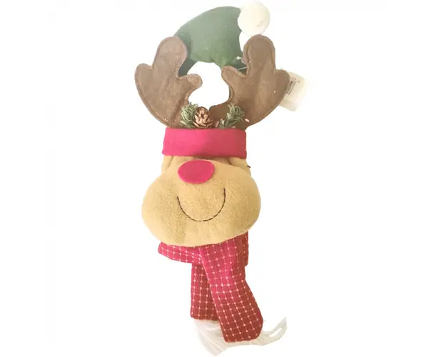 Decoratiune maner usa Craciun 26 cm Friendlies plush ren