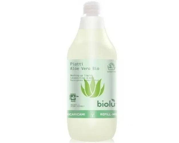 Detergent ecologic pentru spalat vase Biolu cu aloe vera 1L