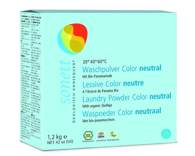 Detergent ecologic praf pentru rufe colorate neutru 1.2 kg Sonett