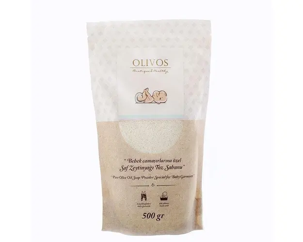 Detergent pudra de sapun cu ulei de masline pentru hainele bebelusilor Olivos 500 g