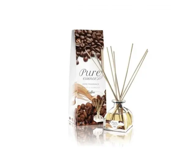 Difuzor cu betisoare parfumate Pure Essence, Cafea, Revers, 50 ml