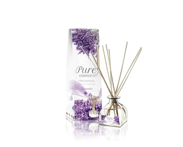 Difuzor cu betisoare parfumate Pure Essence, Lavanda, Revers, 50 ml