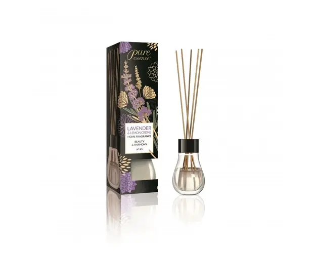 Difuzor cu betisoare parfumate Pure Essence, Lavanda si lamaie, Revers, 25 ml