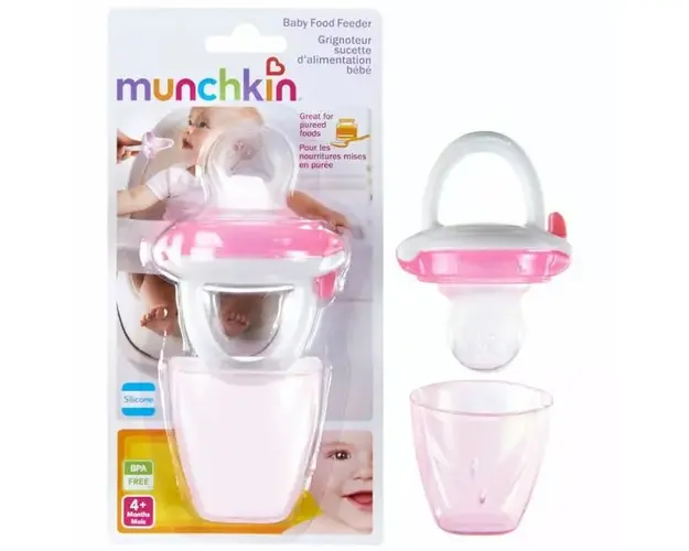 Dispozitiv de hranire Munchkin din silicon 4L+ pink