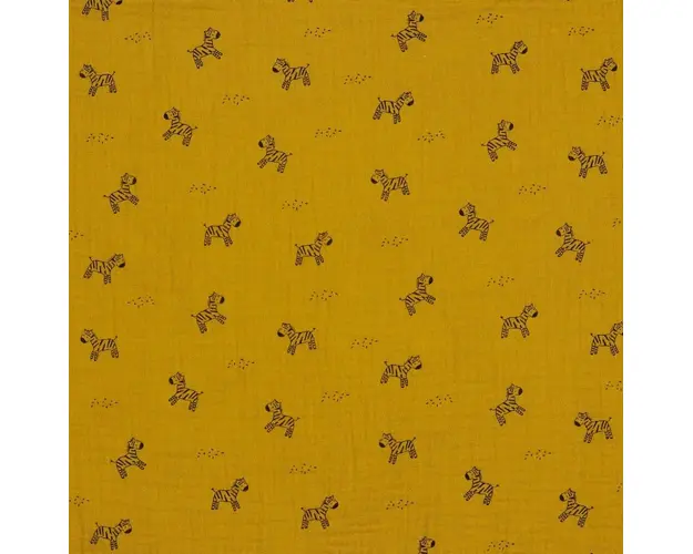 Set 2 museline antiregurgitare mini ochre organic 40x40 cm