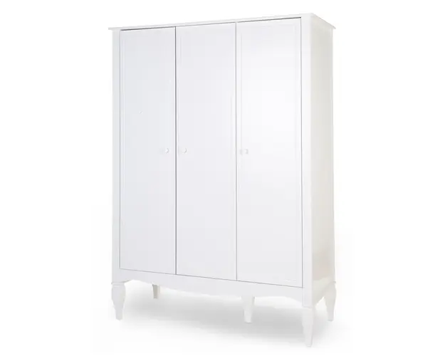 Dulap Childhome Romantic 136.8x60.3x190 cm Mdf Alb