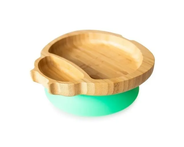 Farfurie din bambus Buburuza verde eco rascals