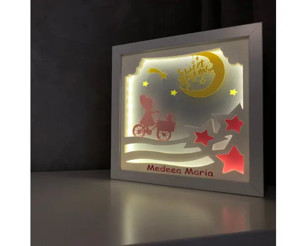 Tablou luminos Fetita 008