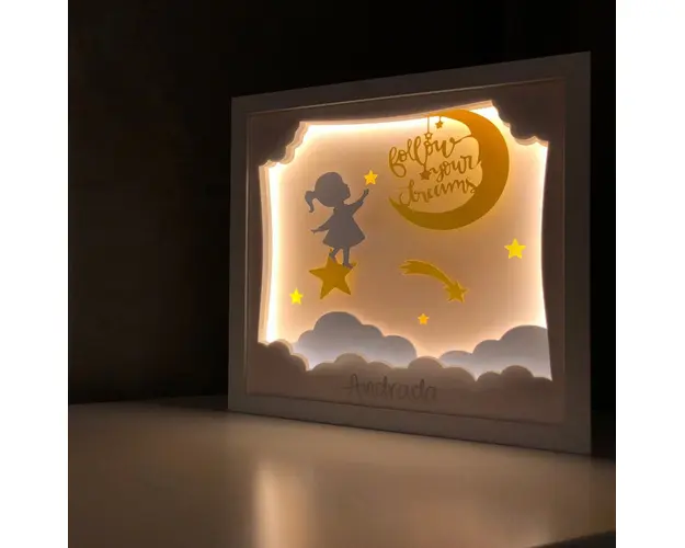 Tablou luminos Fetita 023