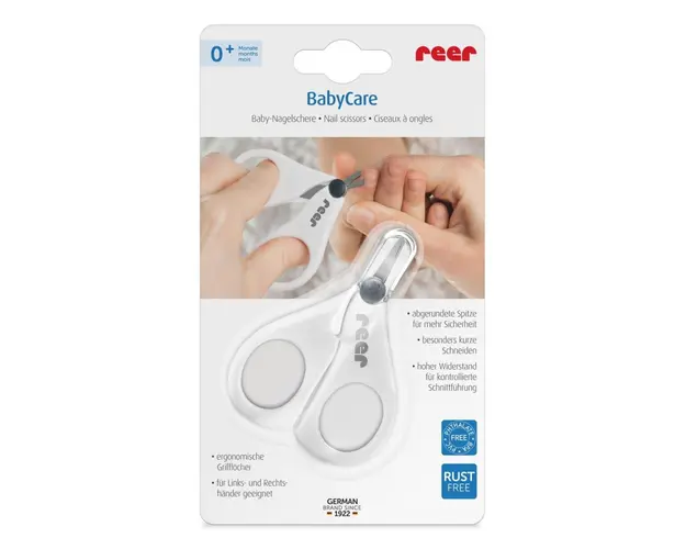 Forfecuta unghii bebelusi varf bont otel inoxidabil fara ftalati Reer BabyCare 81060