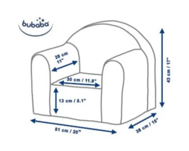 Fotoliu pentru copii Hippo