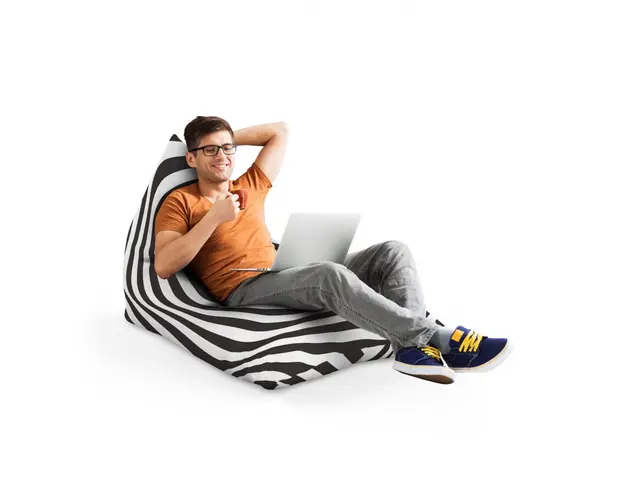 Fotoliu Puf Bean Bag tip Lounge Abstract zebra