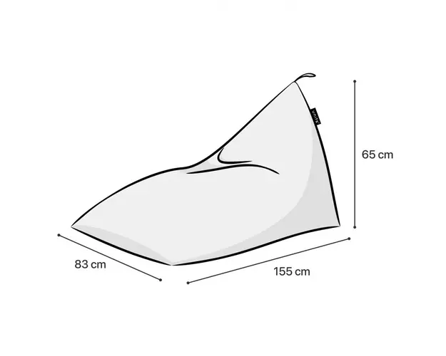 Fotoliu Puf Bean Bag tip Lounge Caini alb negru