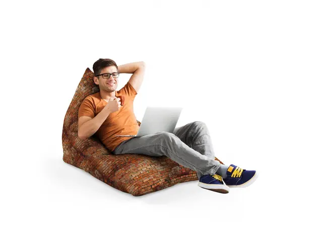 Fotoliu Puf Bean Bag tip Lounge Caramizi