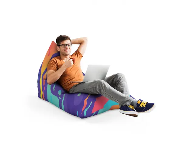 Fotoliu Puf Bean Bag tip Lounge Retro lava