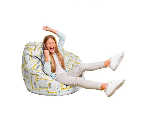 Fotoliu Puf Bean Bag tip Para L buline negre