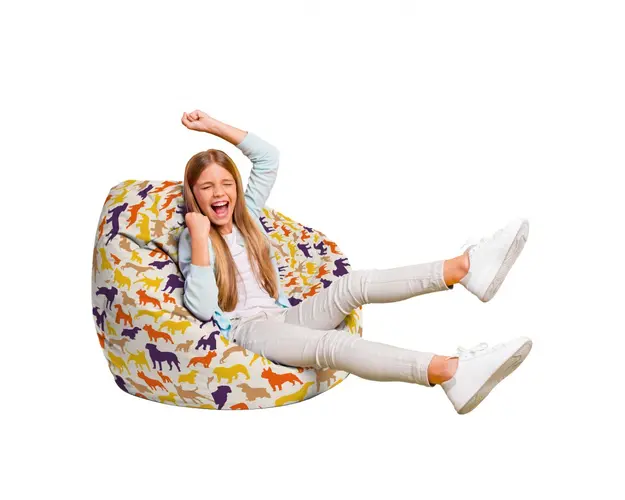 Fotoliu Puf Bean Bag tip Para L caini siluete