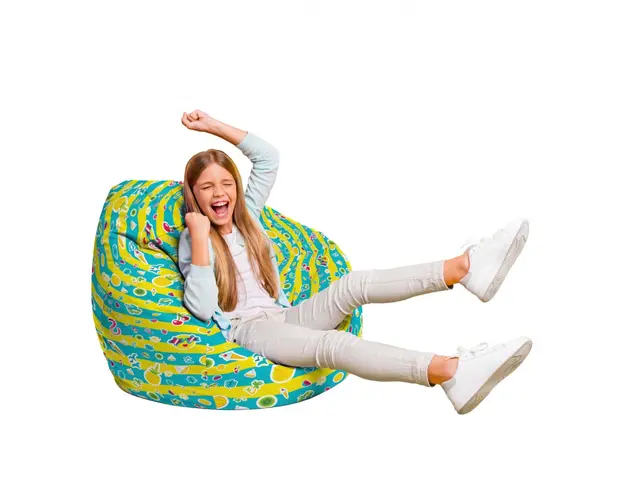 Fotoliu Puf Bean Bag tip Para L candies fundal in dungi