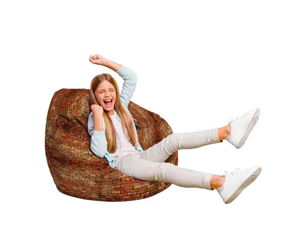 Fotoliu Puf Bean Bag tip Para L caramizi