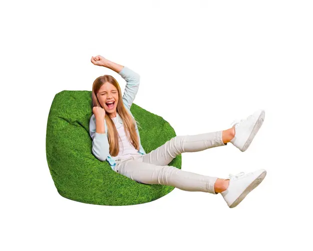 Fotoliu Puf Bean Bag tip Para L iarba verde