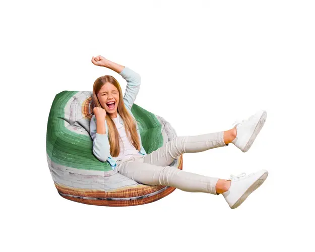 Fotoliu Puf Bean Bag tip Para L lemn vopsit