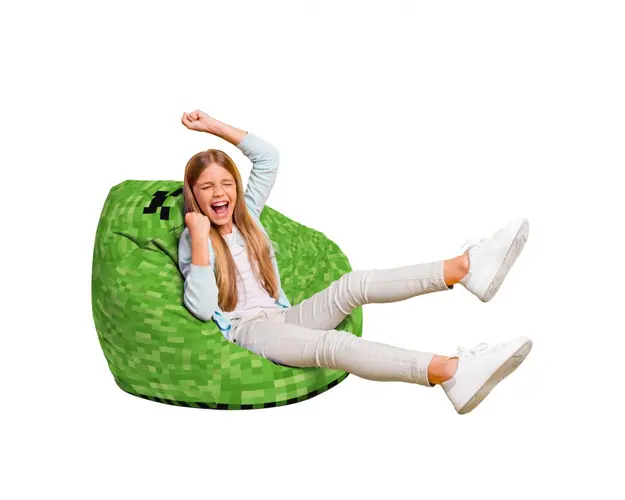 Fotoliu Puf Bean Bag tip Para L Minecraft creeper