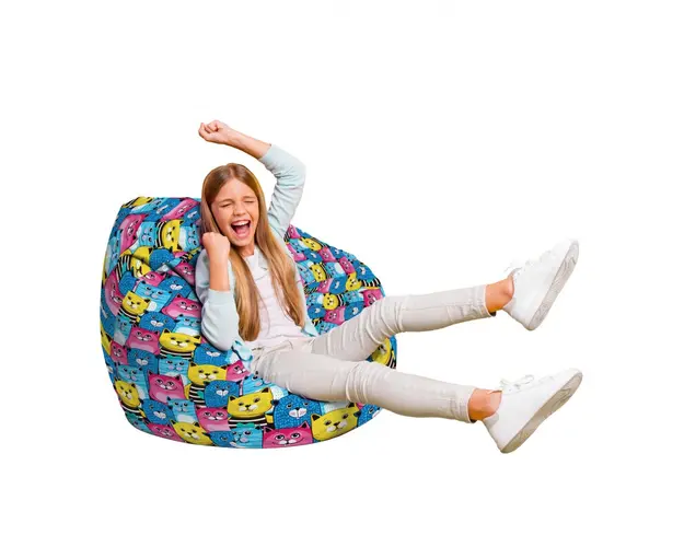 Fotoliu Puf Bean Bag tip Para L smiley cats