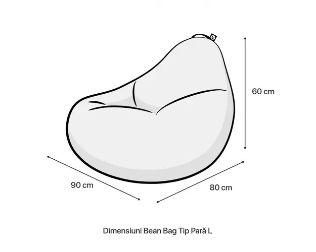 Fotoliu Puf Bean Bag tip Para L Sweet Girl