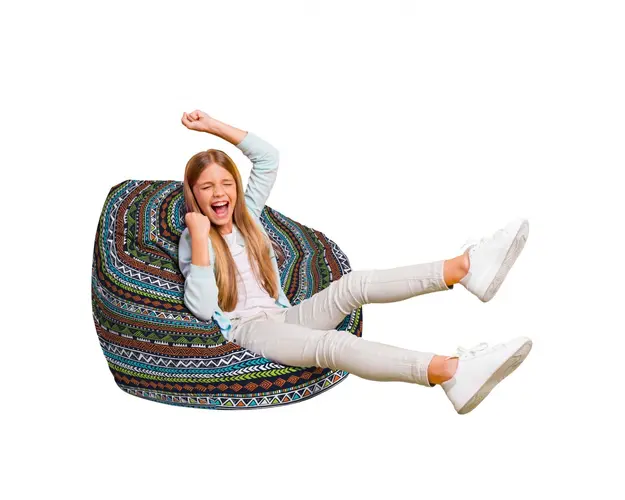 Fotoliu Puf Bean Bag tip Para L tribal aztec