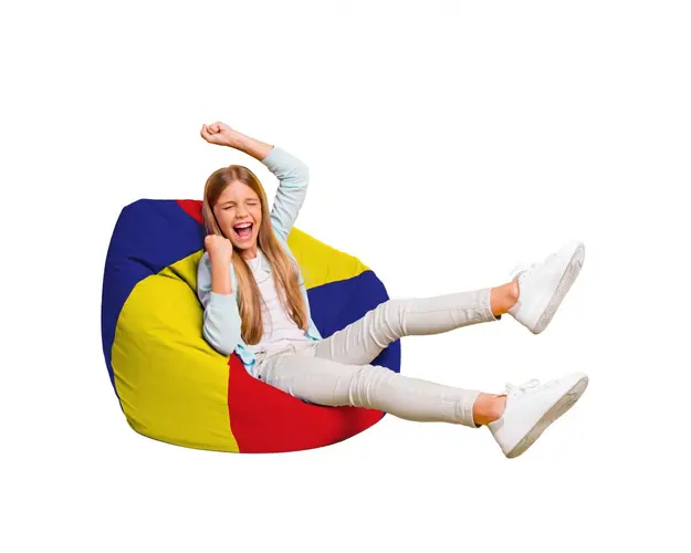 Fotoliu Puf Bean Bag tip Para L Tricolor Romania