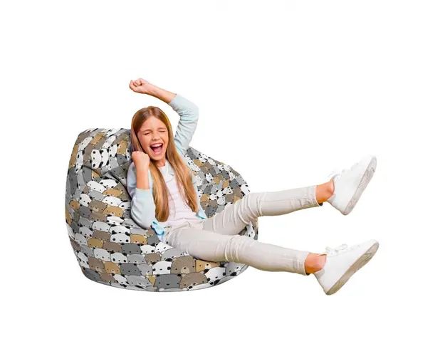 Fotoliu Puf Bean Bag tip Para L ursuleti maro