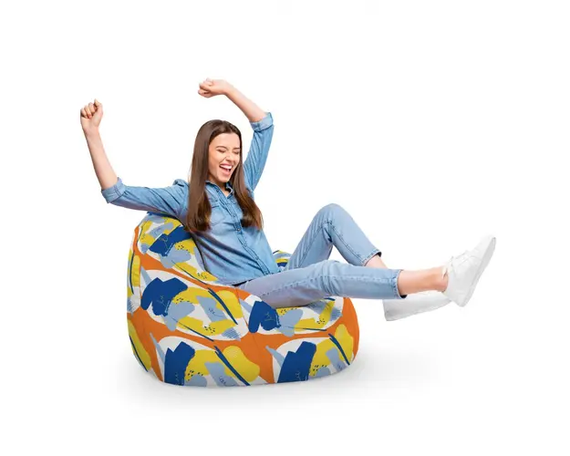 Fotoliu Puf Bean Bag tip Para XL Abstract Retro