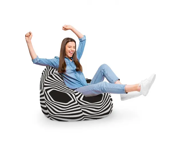 Fotoliu Puf Bean Bag tip Para XL Abstract Zebra