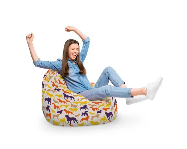Fotoliu Puf Bean Bag tip Para XL Caini Siluete