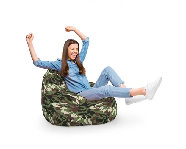Fotoliu Puf Bean Bag tip Para XL Camuflaj Armata