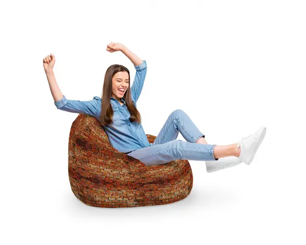 Fotoliu Puf Bean Bag tip Para XL Caramizi