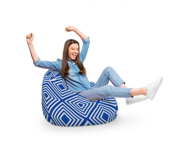 Fotoliu Puf Bean Bag tip Para XL Diamond Blue