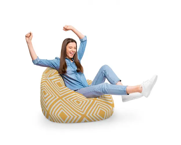 Fotoliu Puf Bean Bag tip Para XL Diamond Orange