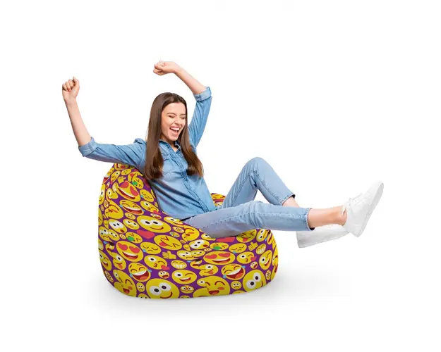 Fotoliu Puf Bean Bag tip Para XL Emoji